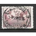AUSTRALIA 1937 HERMES 1s.6d DULL PURPLE SG 153a...