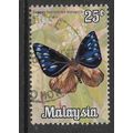 MALAYSIA 1970 BUTTERFLIES 1964 25c EUPLOEA LEUC...