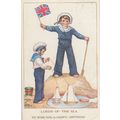 Toy Model Puppet Type Boats on String WW1 Child...