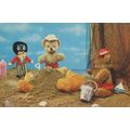 Golliwog On Beach Burying Teddy Bear Alive Toy ...