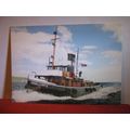 STEAM TUG BOAT 'CHALLENGE' unused postcard Dunk...