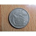 Spain 1970 Franco 1957-1970* 25 Peseta Coin