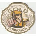 BEER MAT - WYCHWOOD BREWERY - GOLD HOBGOBLIN - ...