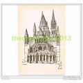 ST STEPHEN, CAEN, EAST END, FRANCE, Book Illust...