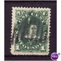 NEWFOUNDLAND 1888 SG 50a 1c GREEN TH FINE USED