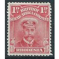 Rhodesia 1913 SG195 1d Rose-Red Mounted Mint . ..