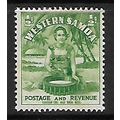 WESTERN SAMOA 1935 1/2d GREEN SAMOAN GIRL SG 18...