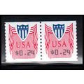 CVP33 24c Shield Very Fine MNH Pair PA5040