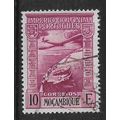 MOZAMBIQUE 1938 10E MAUVE AIRPLANE OVER GLOBE S...