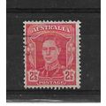 Australia.SG206 2 1/2d King George VI (Scarlet)...