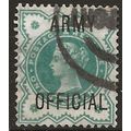 1900 O42 1/2d Blue-Green Army Official Fine Use...