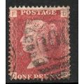 Sg43 1d red plate 149 fine used " D F " (REDS)