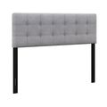 Linen Upholstered Headboard with Solid Rubber W...