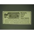 1900 Dr. Marshall's Catarrh Snuff Ad - Cures Ca...