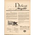 WINTHROP CHEMICAL COMPANY 1943 Defeat mosquito ...