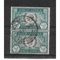 SouthAfrica.SG65 1/2d Black and Blue-Green Pair...