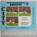 1979 programme Manchester City v. Manchester Un...