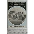 1971 programme Manchester City v. Manchester Un...