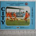 1979 programme Manchester City v. Bristol City