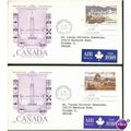 Canada FDI 1972 - SG 709a & 708 - $1 + $2 defin...