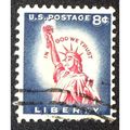 US Stamp #1042 used: 1958 8c Statue of Liberty,...