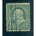 Used 279 1c Benjamin Franklin Barely Clears M04426