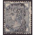 GB 1883 SG 187 Used - Perfin (D-462)