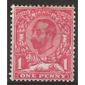 1912 SG342 1d Scarlet Wmk Imperial Crown Mounte...