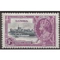 Gambia 1935 SG146 1/- Slate & Purple Silver Jub...