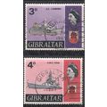 Gibraltar 1967 - SG205/6 - 3d & 4d - "Canberra"...