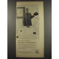 1956 Burberry Weatherproof Coat Ad - Doors open faster for the Man in Burberry