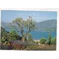 Lac Sainte Croix France Postcard posted creased