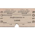 U.T.A. Edmondson Ticket - Magheramorne to Larne