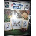 True Colors Cross Stitch Kit Butterflies & Flowers