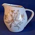 Vintage China FLORAL CREAMER 3 1/2" JAPAN Gold ...