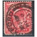 GB stamps 1902-10 KEV11 - 1d SG219 Oxford 35