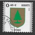 EST 2014 €0.45 (S/A) 'ARMS - VORU' FINE USED (E...