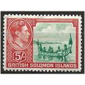 Solomon Isalnds 1938 SG71 5/- Emerald-Green & S...