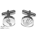 New Stainless Steel Cufflinks Personalised YOUR...