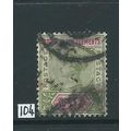 malaya straits settlements victoria sg104 used ...