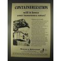 1967 Marsh & McLennan Insurance Ad - Containerization