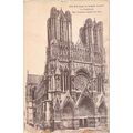 Reims Cathedrale France Postcard unused VGC