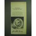 1974 Saks Fifth Avenue Alarm Clock Ad - His timing is a clear cut case