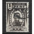 PERU 1938 1s BROWN TURIBIO DE LUZURIAGA SG742 F...