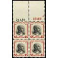 834, Mint LH $5 24481 22169 Plate Block Durland...