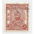BIJAWAR STATE INDIA 1935 PERF 11 BROWN USED SG1...