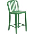 Mid-Century Green 'Navy' Style Counter Stool Ca...