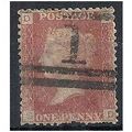 1858 SG43 1d Red Plate 149 Good/Fine Used Check...