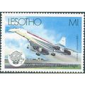 Lesotho QEII 1983 Manned Flight M1 Concorde Mou...