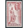 Barbados 1950 SG274 4c Carmine Fine Mounted Min...